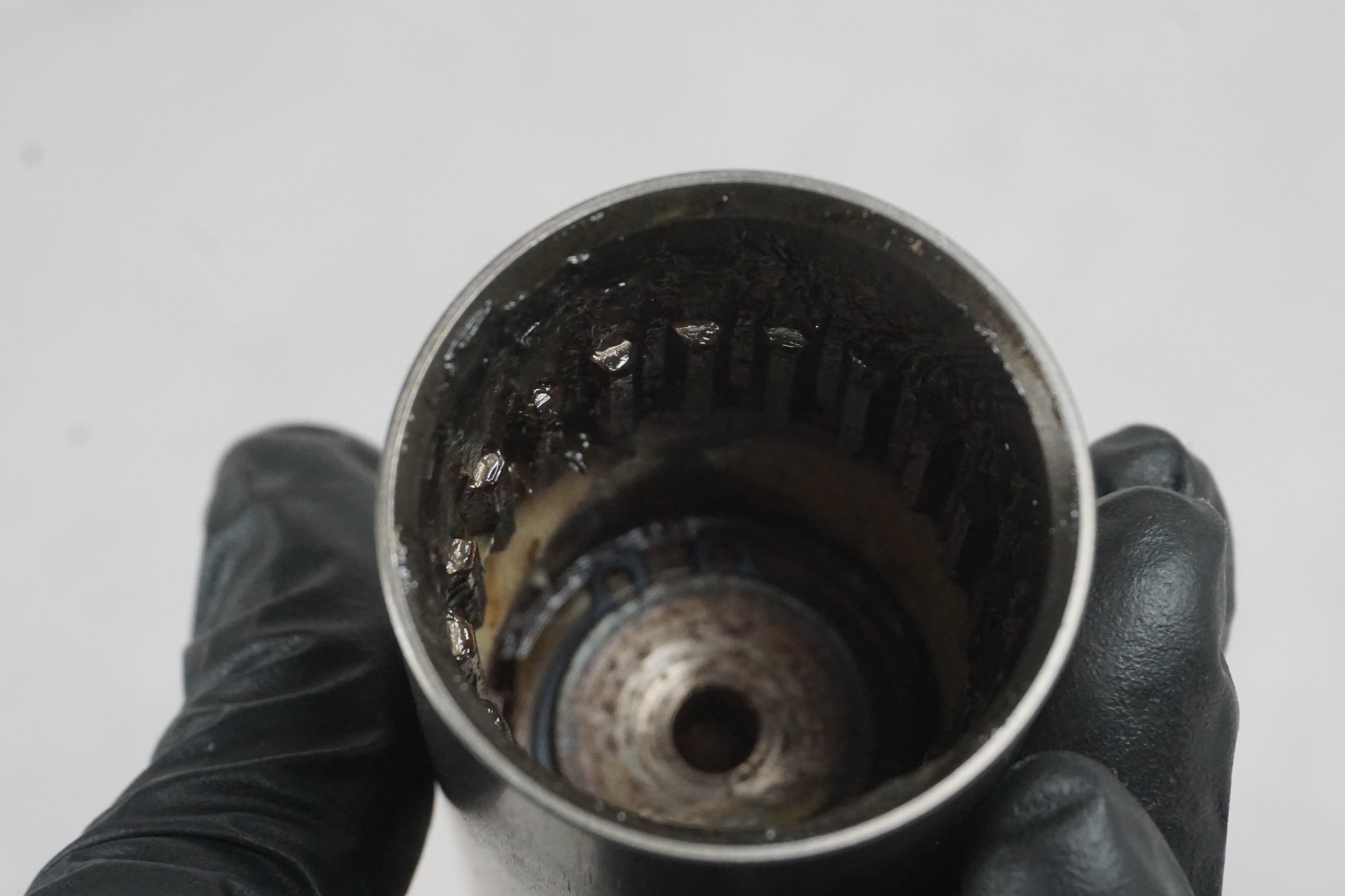 Baksidan på Kardanaxel från en Kawasaki VN 1500 -1995 motorcykel.