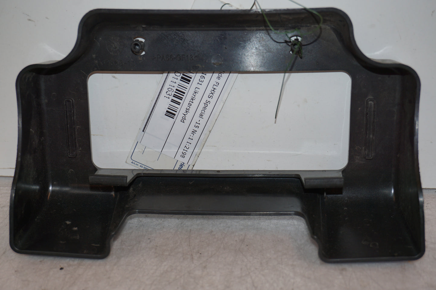 Snett nerifrån på Likriktarskydd från en H-D Street Glide FLHX -2015 motorcykel.