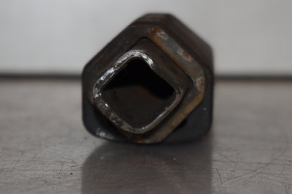 Snett nerifrån på Fotpinne från en Kawasaki KLE 500 -1991 motorcykel.