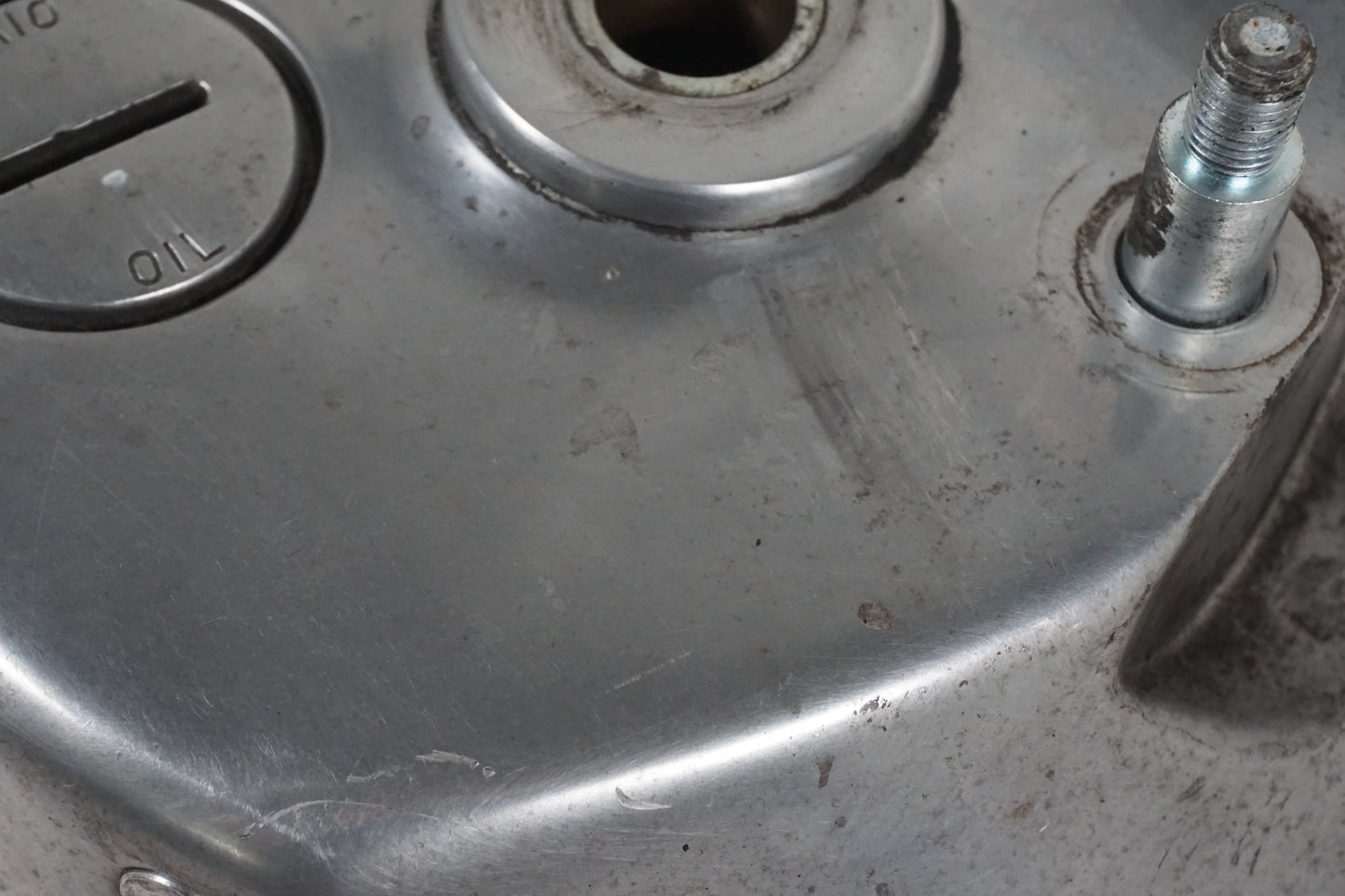 Snett nerifrån på Slutväxel från en Kawasaki VN 1500 -1997 motorcykel.