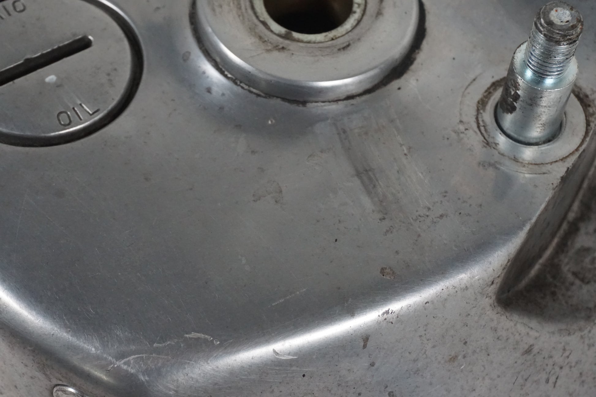 Snett nerifrån på Slutväxel från en Kawasaki VN 1500 -1997 motorcykel.