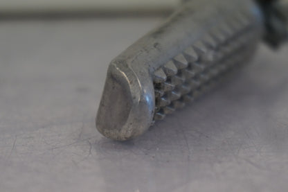 Snett uppifrån på Fotpinne från en Honda CBR 600 -1997 motorcykel.