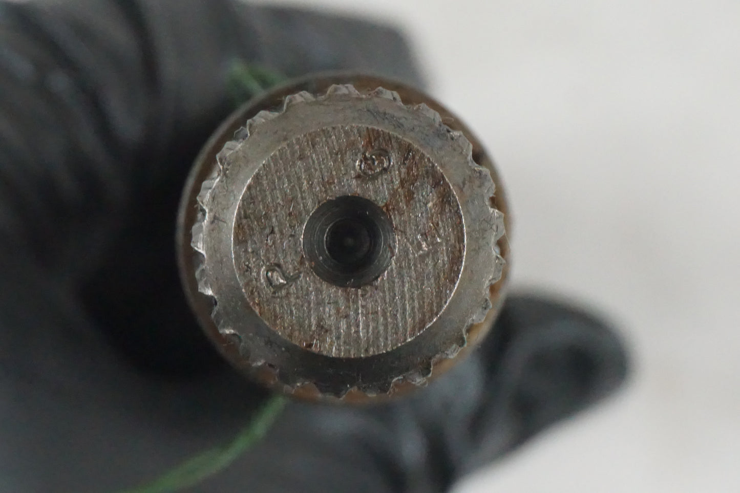 Snett uppifrån på Kardanaxel från en Honda VT 750 -2008 motorcykel.