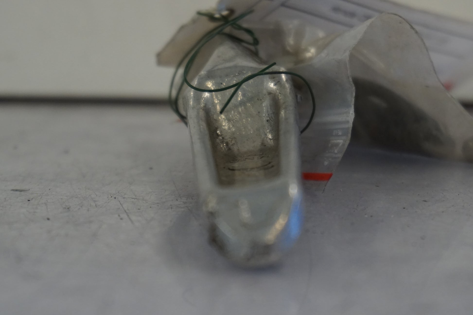 Snett uppifrån på Fotpinne från en Honda CBR 600 -1994 motorcykel.