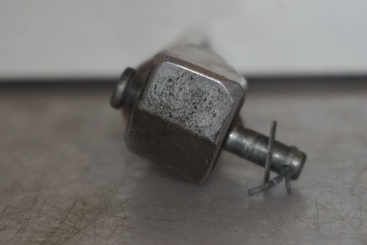 Snett uppifrån på Fotpinne från en Honda VFR 800 -1998 motorcykel.