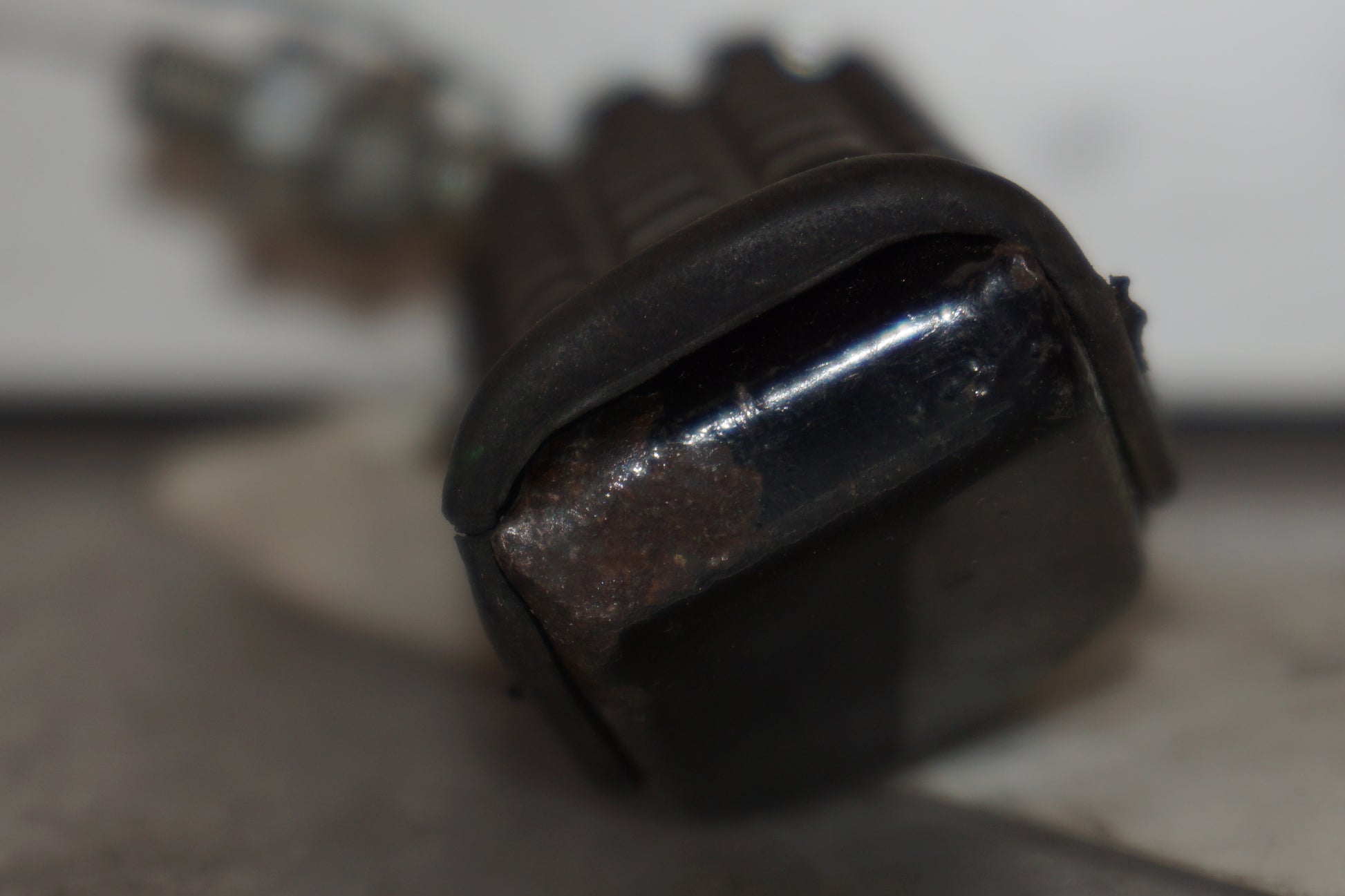 Baksidan på Fotpinne från en Honda CBR 1000 F -1987 motorcykel.