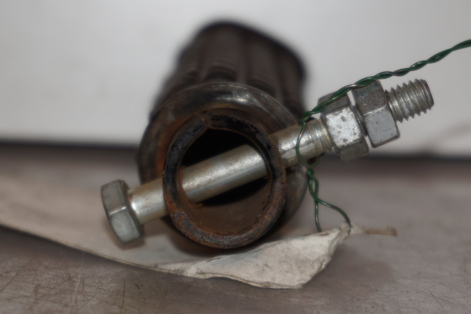 Höger sida på Fotpinne från en Honda CBR 1000 F -1987 motorcykel.