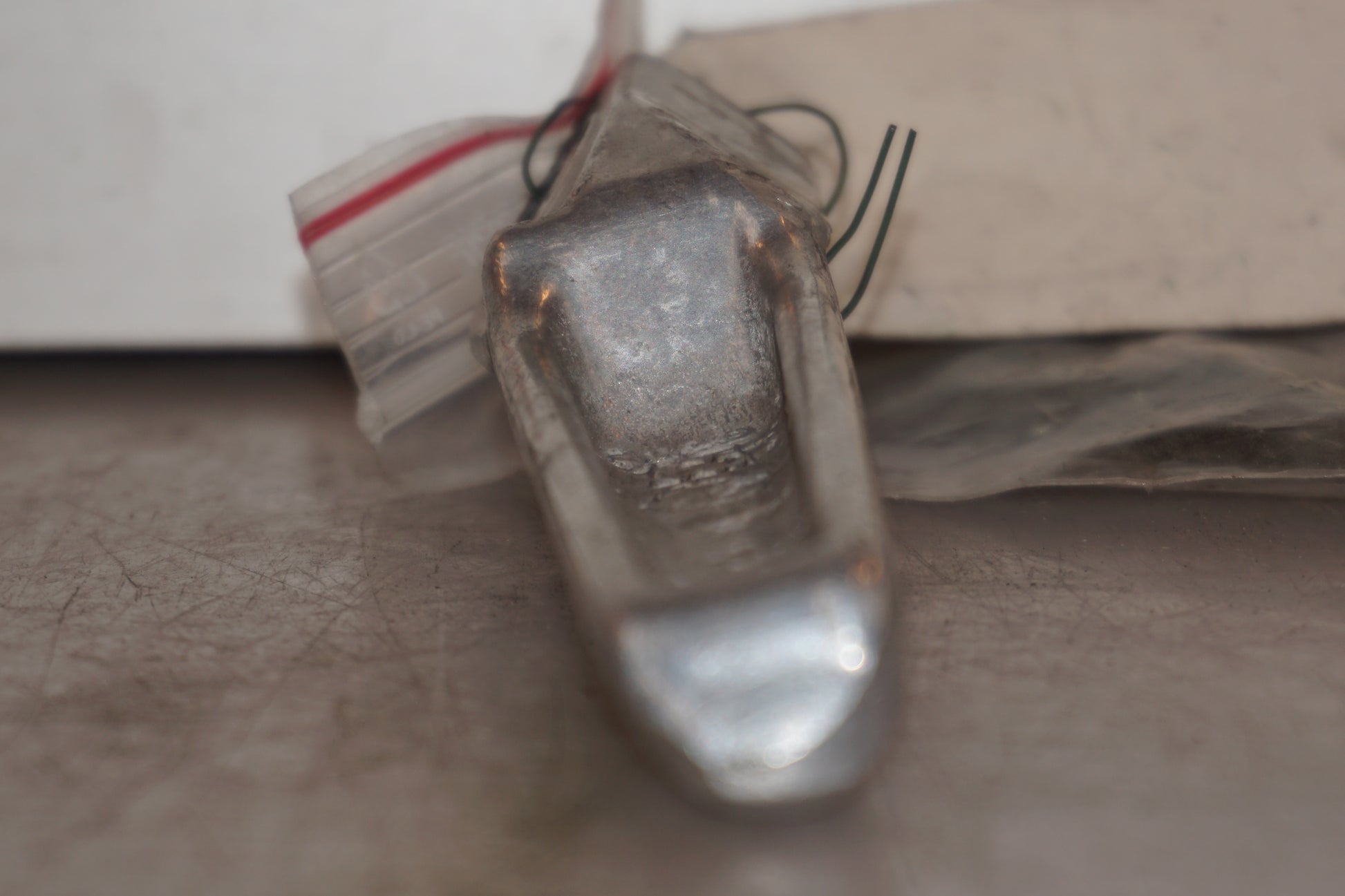 Snett uppifrån på Fotpinne från en Honda CBR 1100 XX -1997 motorcykel.