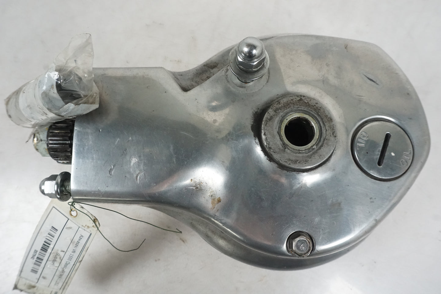 Snett uppifrån på Slutväxel från en Kawasaki VN 1500 -1999 motorcykel.