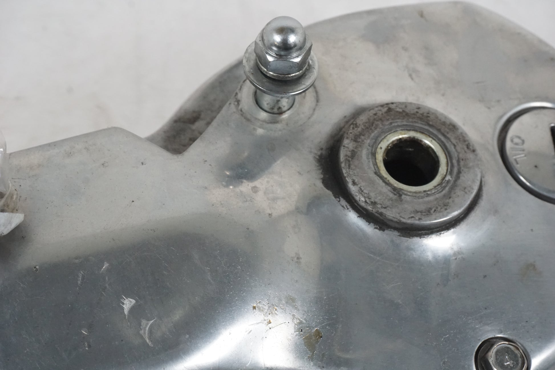 Snett nerifrån på Slutväxel från en Kawasaki VN 1500 -1999 motorcykel.