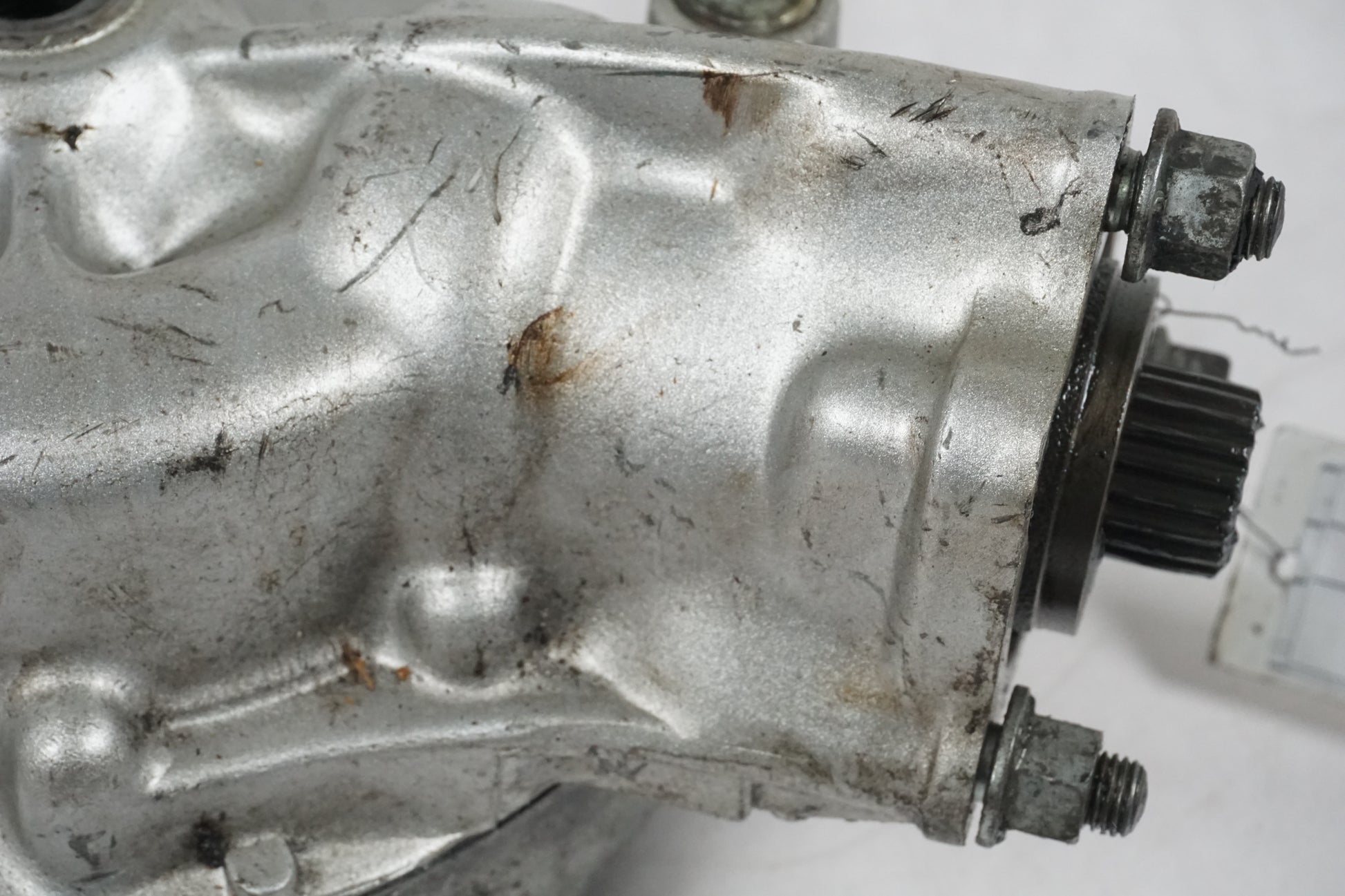 Baksidan på Slutväxel från en Honda CX 500 -1982 motorcykel.