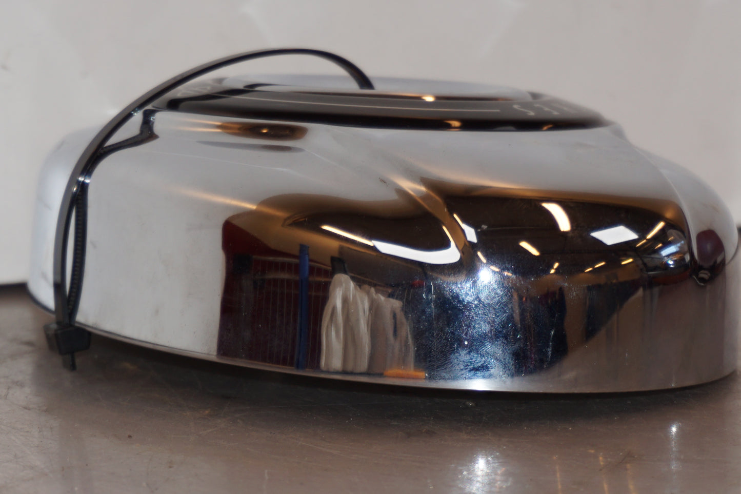 Snett uppifrån på Luftburksdekor från en H-D Harley diverse -2012 motorcykel.