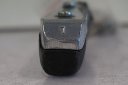 Snett uppifrån på Fotpinne från en Suzuki GSX-R 1100 -1993 motorcykel.