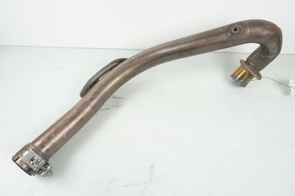 Snett uppifrån på Grenrör från en Ducati Monster 696 -2008 motorcykel.