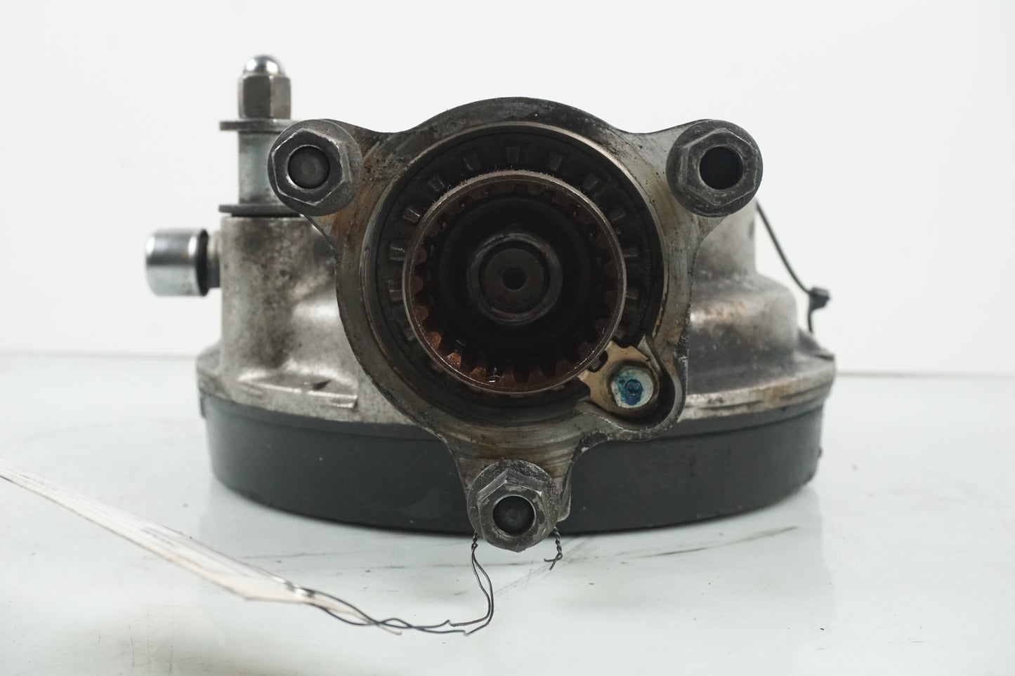 Snett uppifrån på Slutväxel från en Honda VF 750 C -1983 motorcykel.