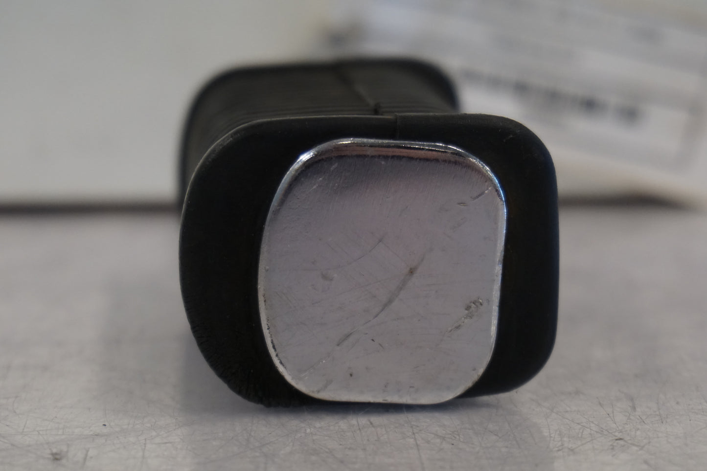 Snett uppifrån på Fotpinne från en Suzuki GS 850 G -1982 motorcykel.