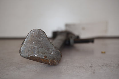 Snett uppifrån på Sidostöd från en Kawasaki ZR-X 1200 S -2001 motorcykel.