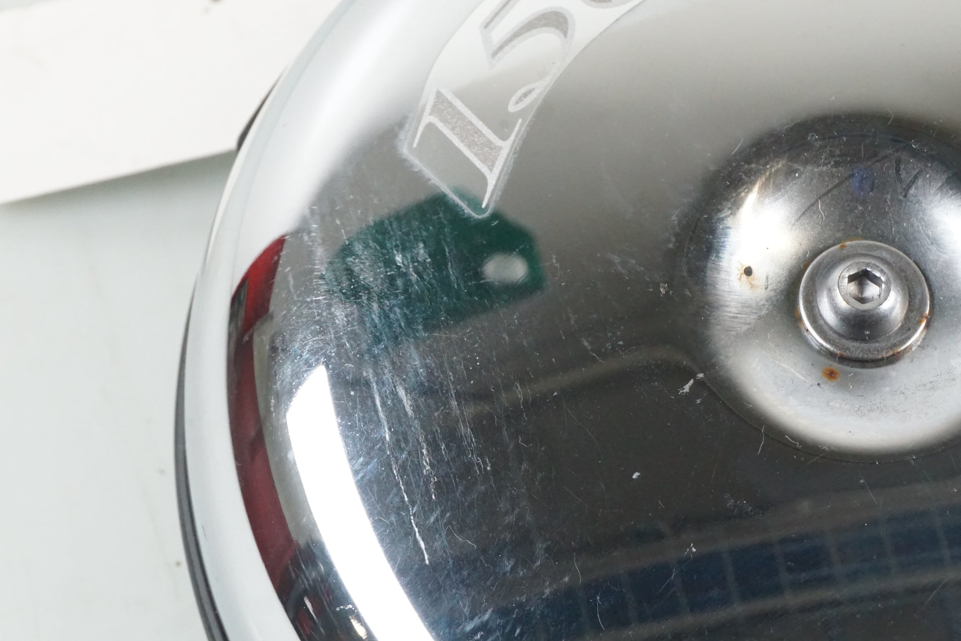 Snett uppifrån på Luftburk från en Kawasaki VN 1500 Classic Tourer -2003 motorcykel.