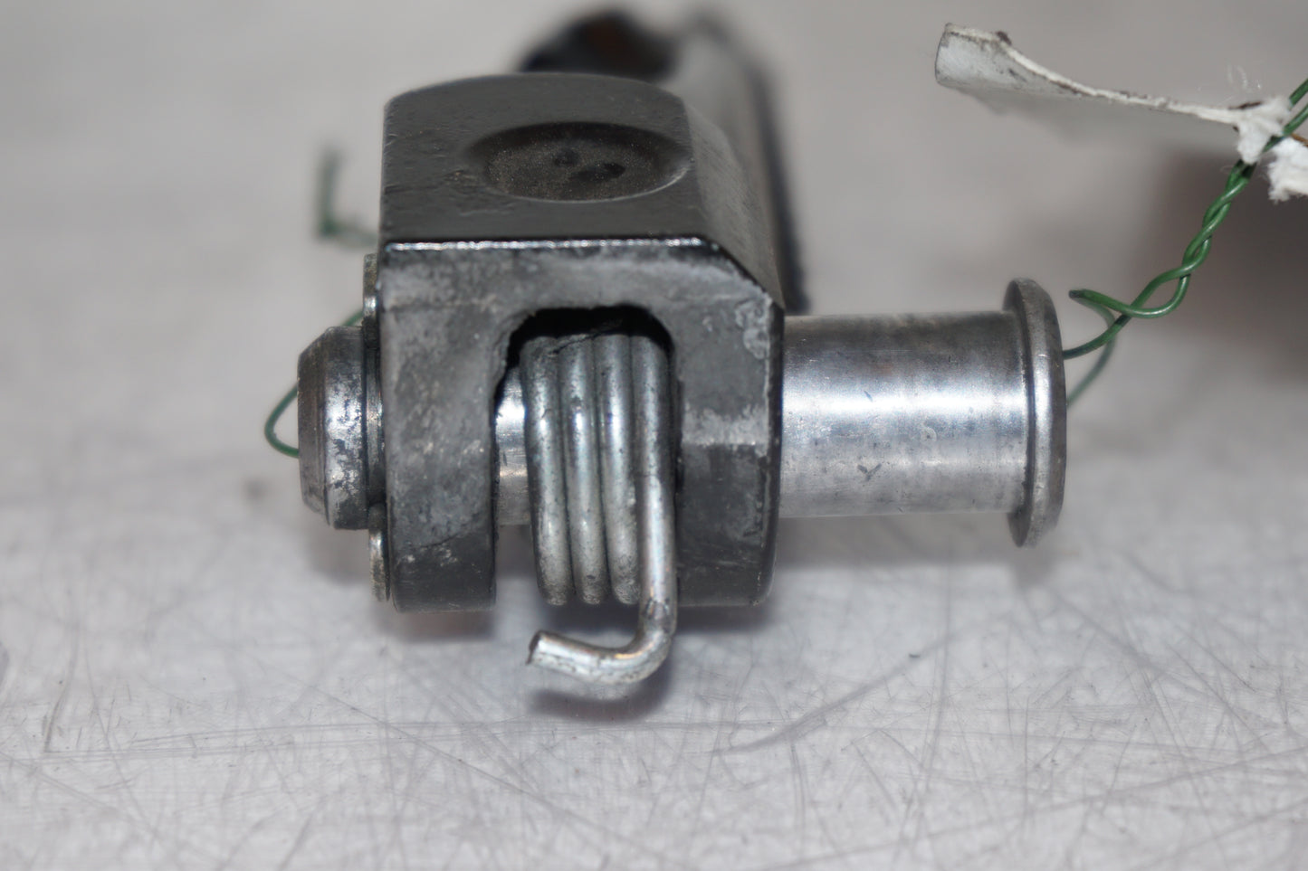 Snett uppifrån på Fotpinne från en Kawasaki ZX-10R -2008 motorcykel.