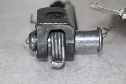 Snett uppifrån på Fotpinne från en Kawasaki ZX-10R -2008 motorcykel.