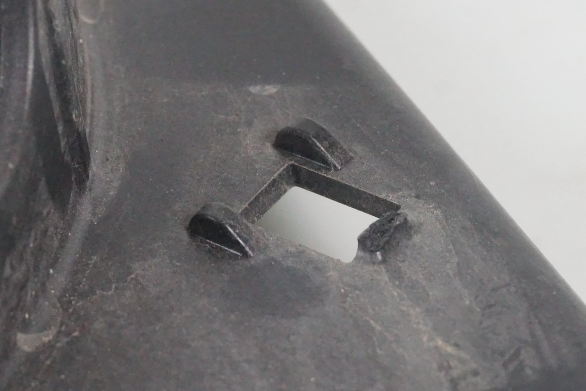 Snett uppifrån på Vattenkylfläkt från en BMW S 1000 R -2015 motorcykel.