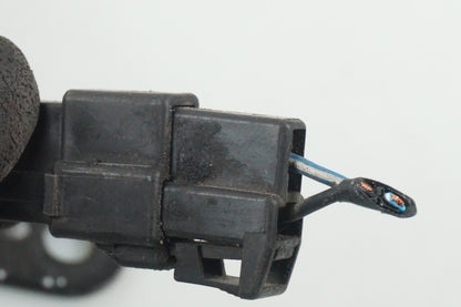 Snett uppifrån på Vattenkylfläkt från en Triumph Street Triple R -2009 motorcykel.