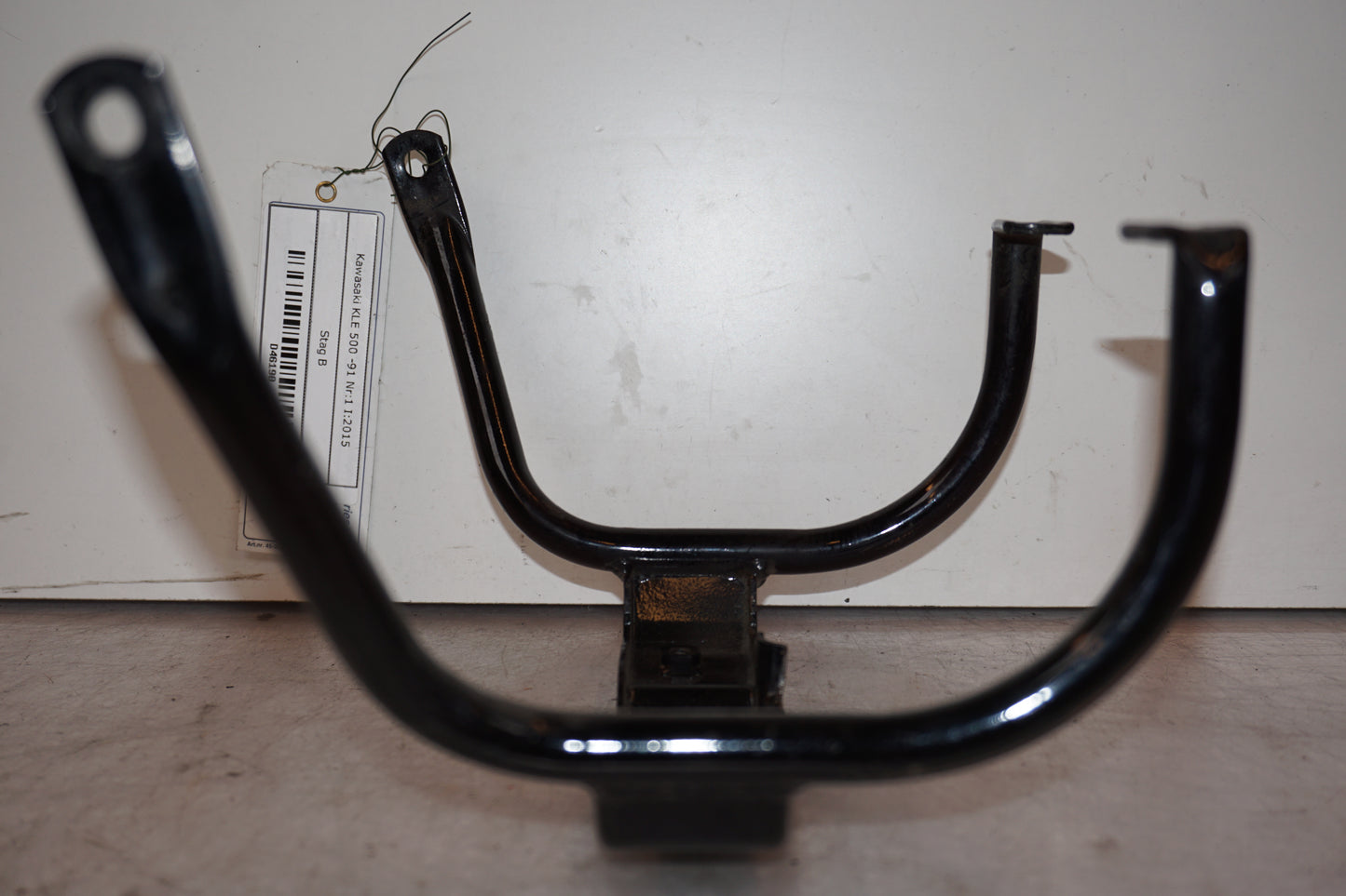 Snett uppifrån på Stag från en Kawasaki KLE 500 -1991 motorcykel.