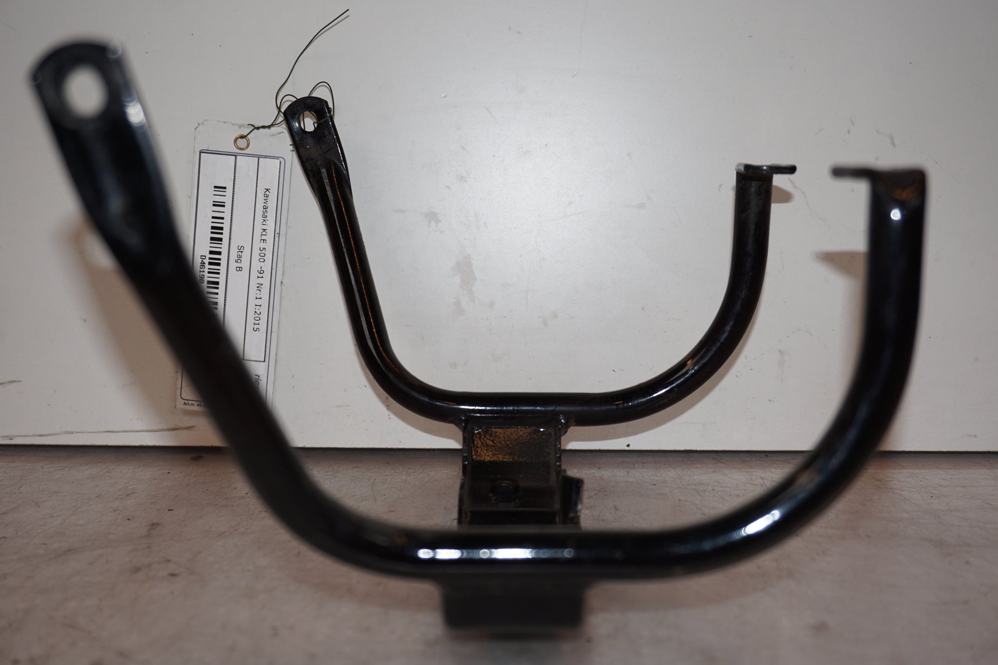 Snett uppifrån på Stag från en Kawasaki KLE 500 -1991 motorcykel.