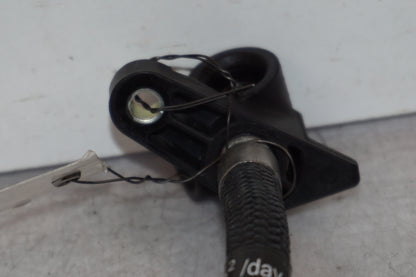 Snett uppifrån på Fuel Rail från en H-D Street Glide FLHX -2009 motorcykel.