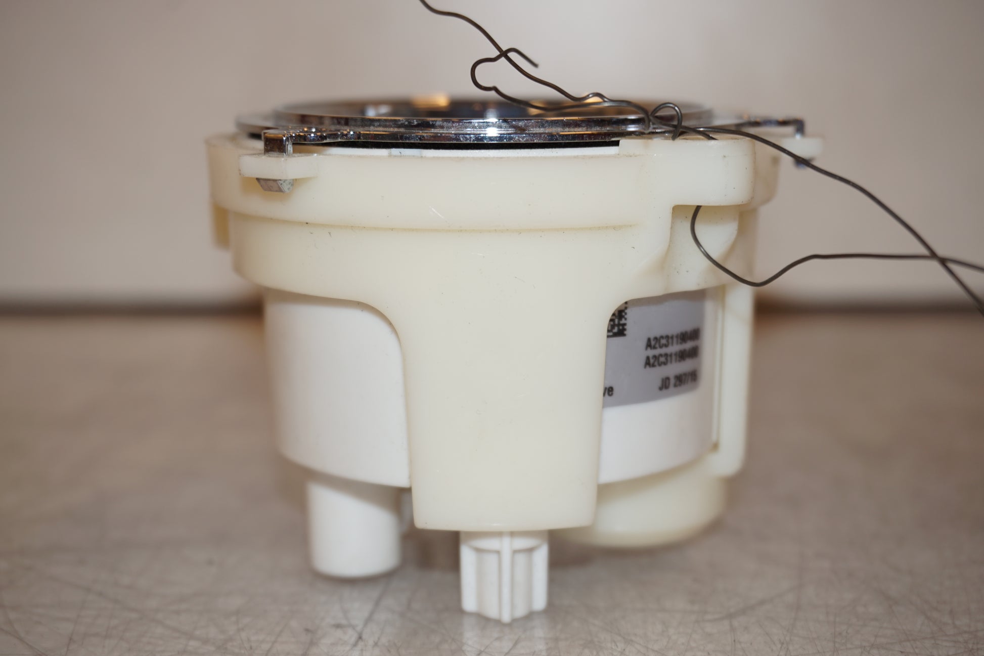 Höger sida på Voltmätare från en H-D Street Glide FLHX -2016 motorcykel.