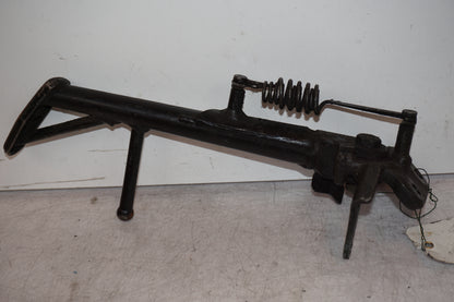 Snett uppifrån på Sidostöd från en Suzuki GSX-R 750 -1997 motorcykel.