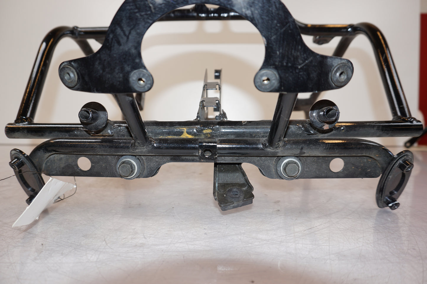 Snett uppifrån på Toppkåpstag från en Kawasaki ZR-X 1200 S -2001 motorcykel.