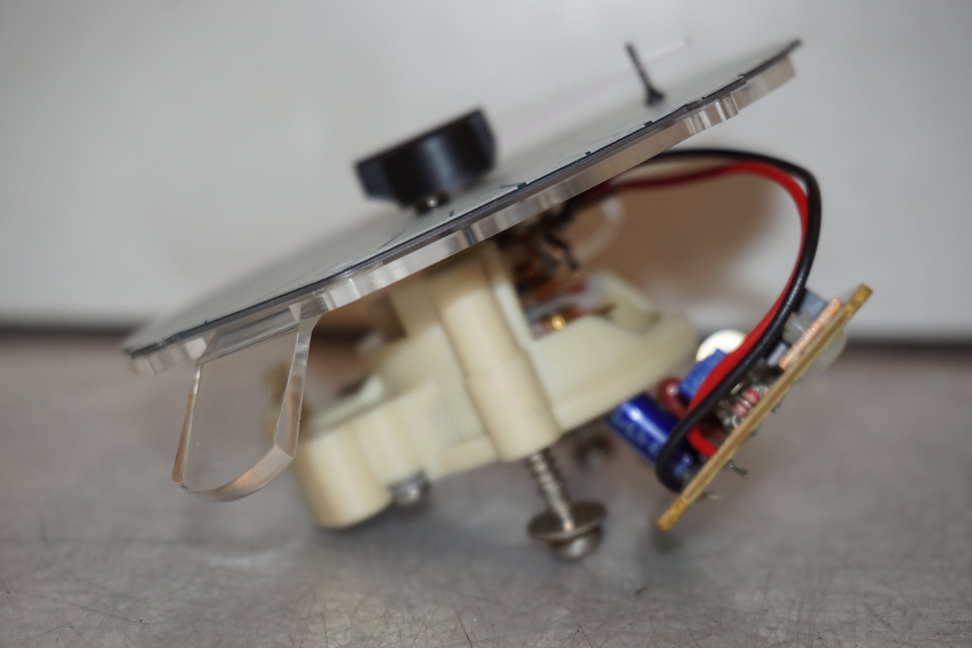 Snett uppifrån på Varvräknare från en Honda VFR 750 -1995 motorcykel.