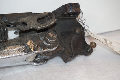 Snett uppifrån på Sidostöd från en Yamaha XV 1700 -2003 motorcykel.