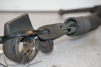 Snett uppifrån på Sidostöd från en Yamaha BT 1100 -2002 motorcykel.