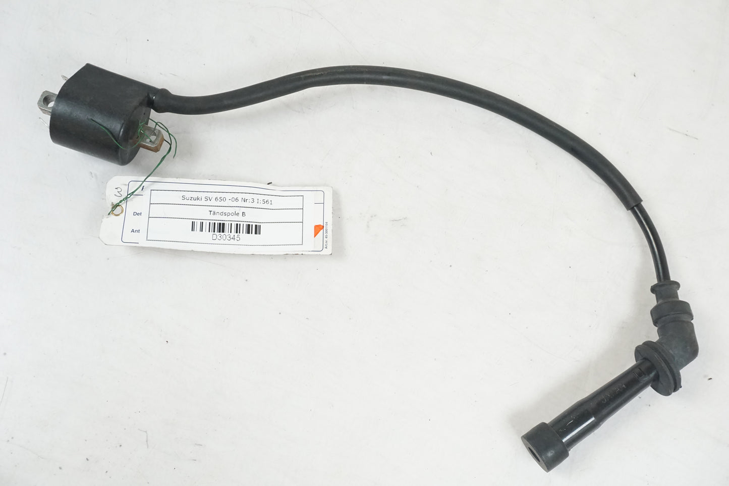 Framsidan på Tändspole från en Suzuki SV 650 -2006 motorcykel.