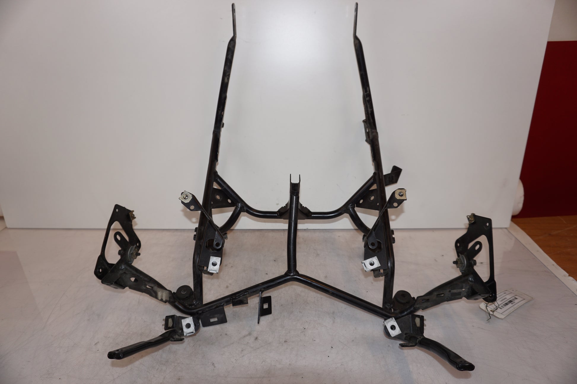 Snett uppifrån på Toppkåpstag från en BMW R 1150 RT -2003 motorcykel.