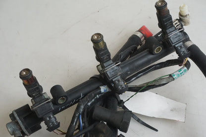 Baksidan på Fuel Rail från en Triumph Speed Triple -2002 motorcykel.