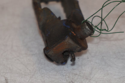 Snett uppifrån på Fotpinne från en Suzuki DR 750 S -1988 motorcykel.