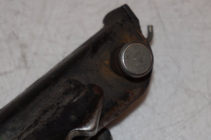 Snett uppifrån på Fotpinne från en Suzuki DR 650 -1993 motorcykel.