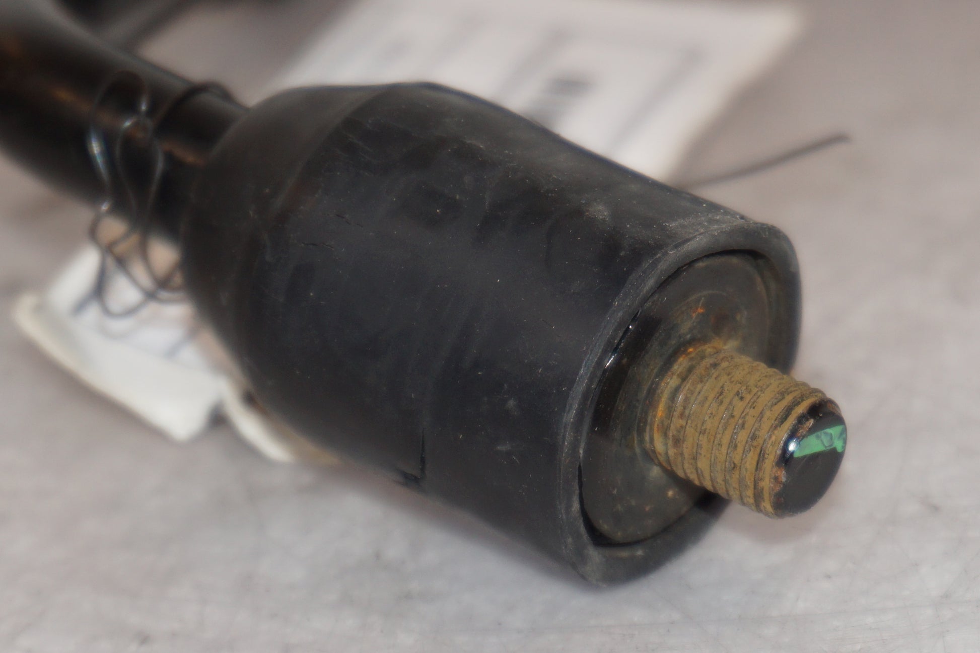 Vänster sida på Backspegel från en Triumph Street Triple -2009 motorcykel.