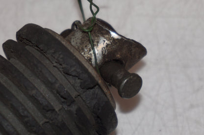 Snett uppifrån på Fotpinne från en Suzuki DR 650 -1993 motorcykel.