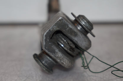 Snett uppifrån på Fotpinne från en Kawasaki ZX-6R -1997 motorcykel.