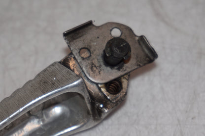 Snett uppifrån på Fotpinne från en Suzuki GSX-R 600 -2000 motorcykel.