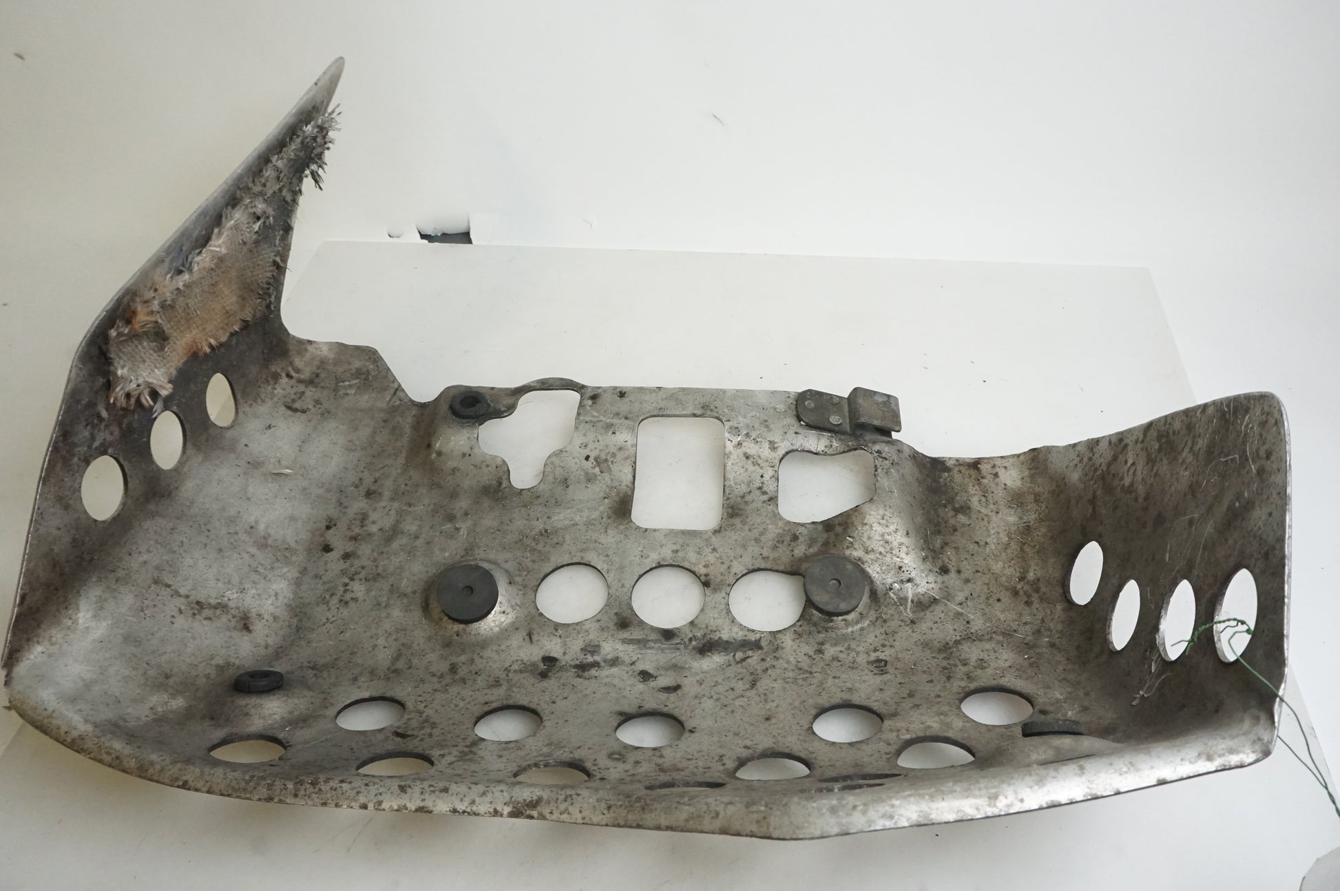 Snett uppifrån på Hasplåt från en Yamaha XTZ 750 -1989 motorcykel.