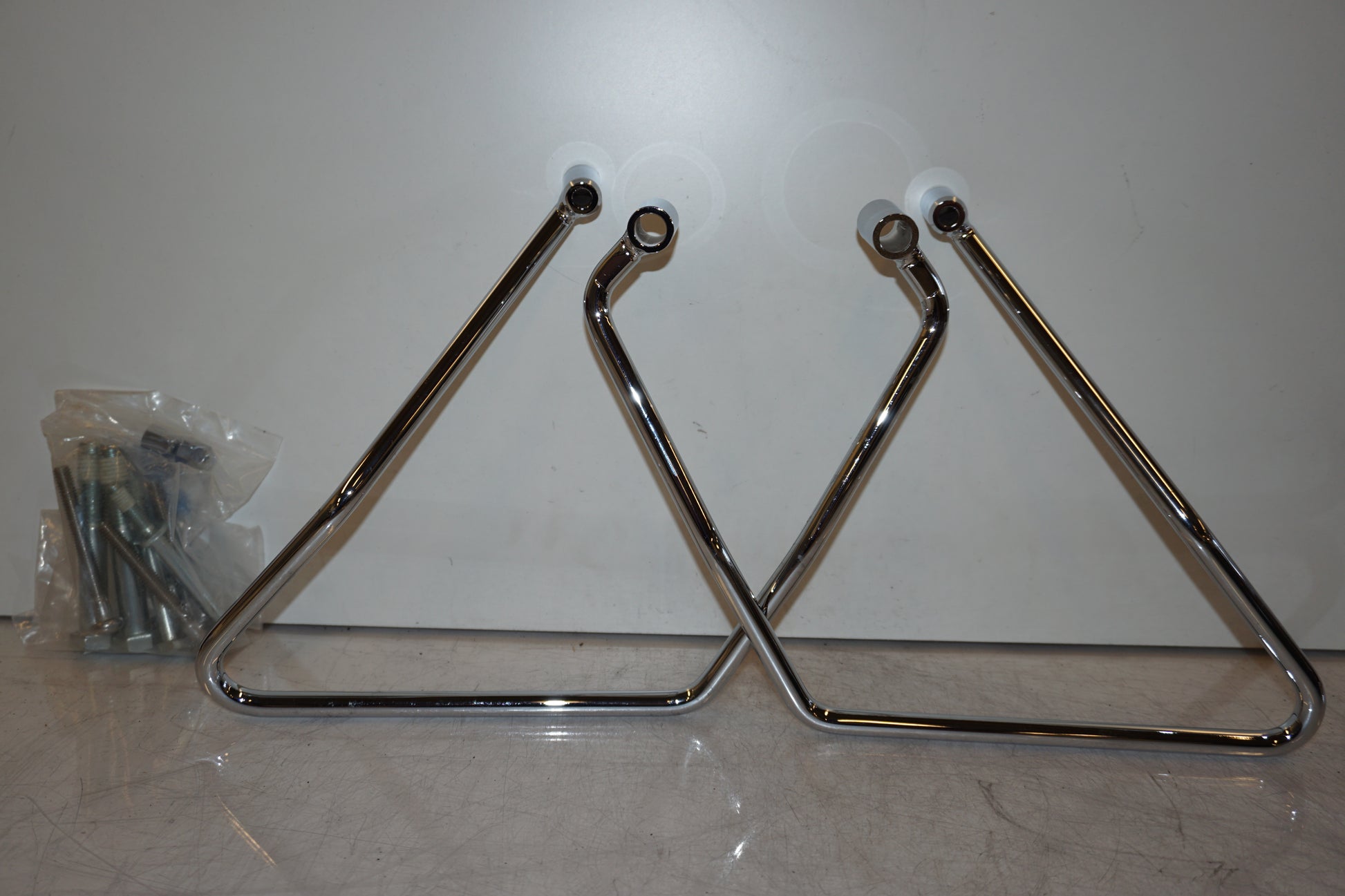 Framsidan på Sidoväskhållare från en H-D Sportster 1000 "Ironhead" XLX -2005 motorcykel.