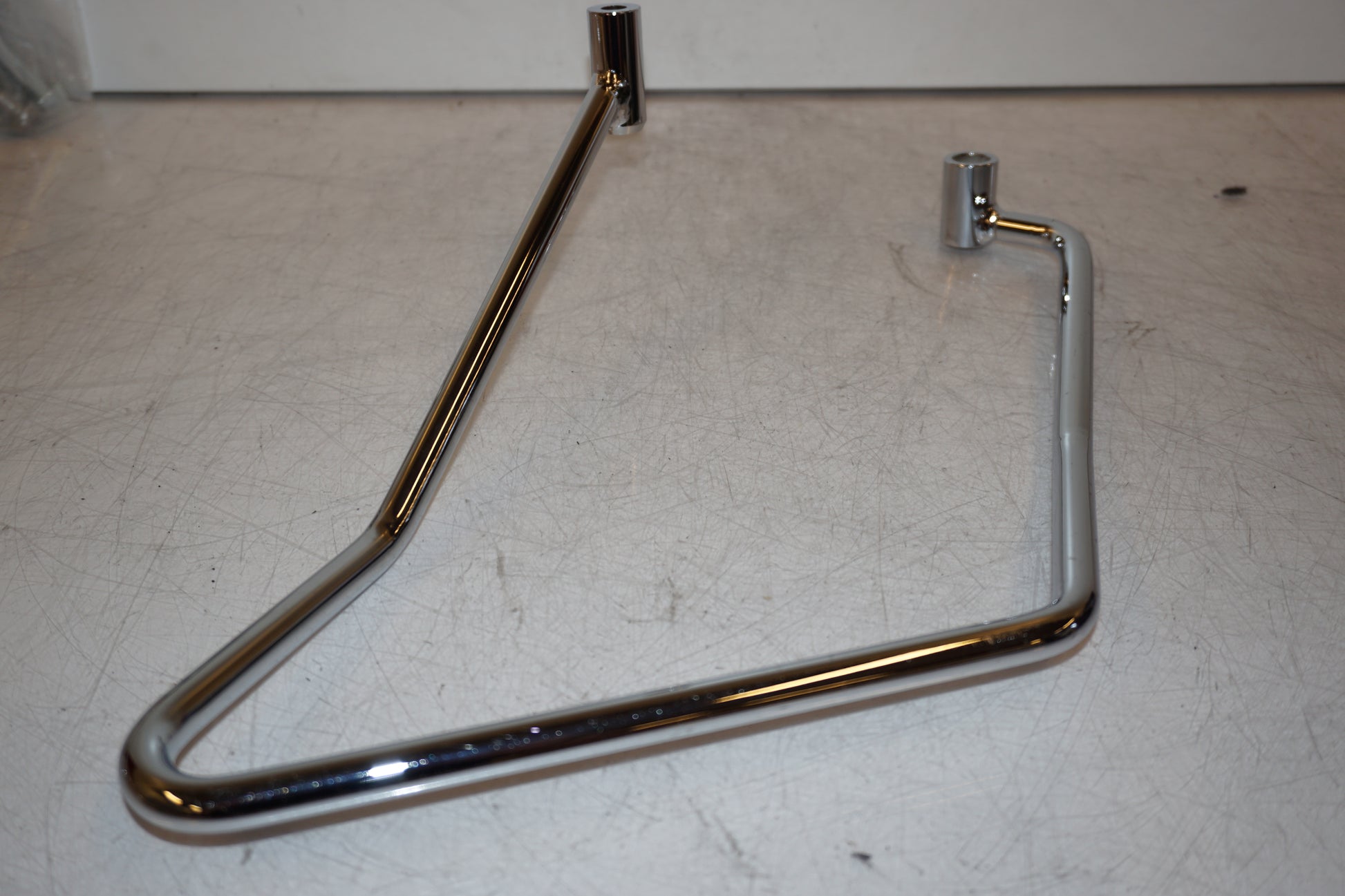 Snett uppifrån på Sidoväskhållare från en H-D Sportster 1000 "Ironhead" XLX -2005 motorcykel.