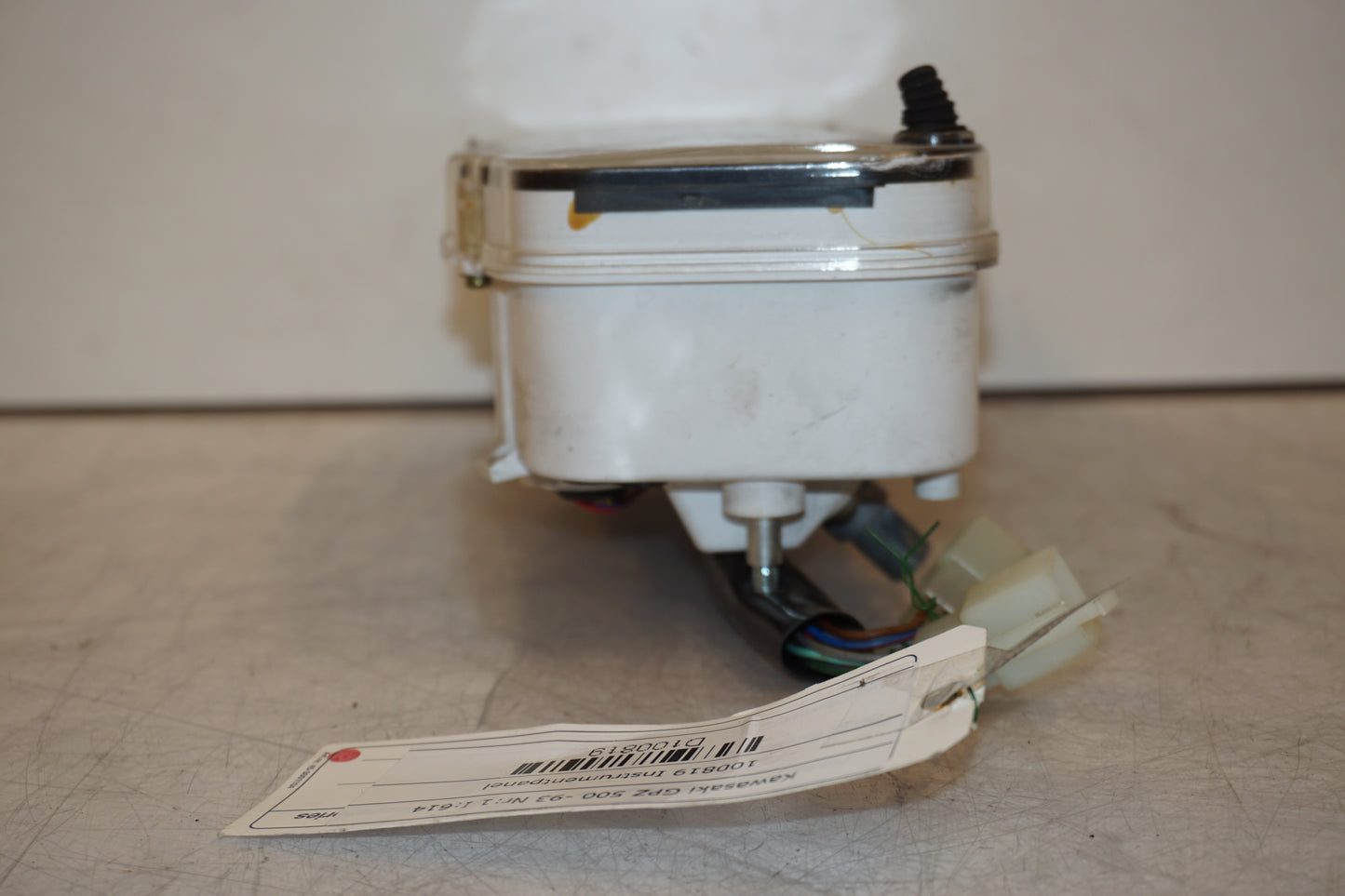 Höger sida på Instrumentpanel från en Kawasaki GPZ 500 -1993 motorcykel.