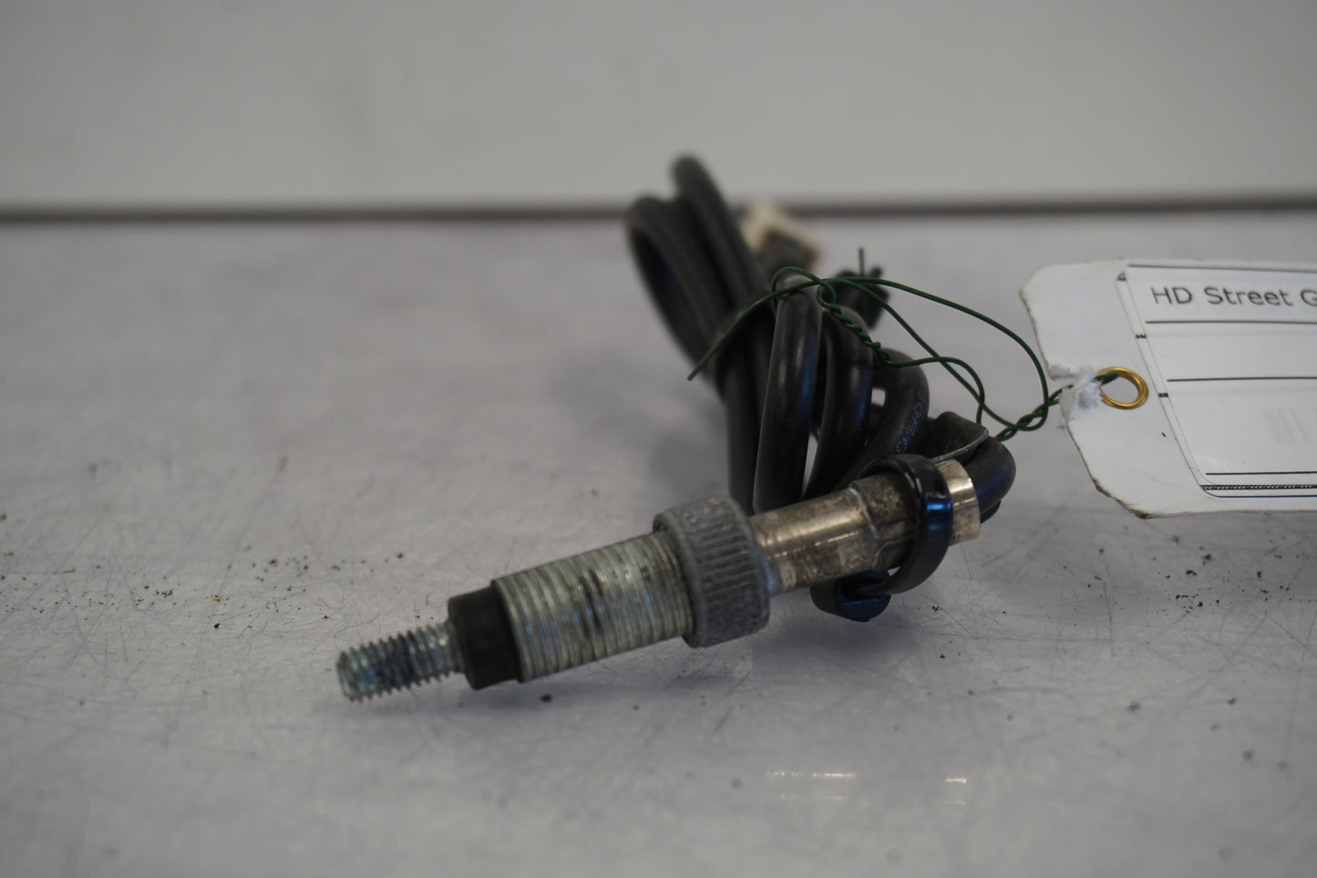 Vänster sida på Antenn från en H-D Street Glide FLHX -2015 motorcykel.