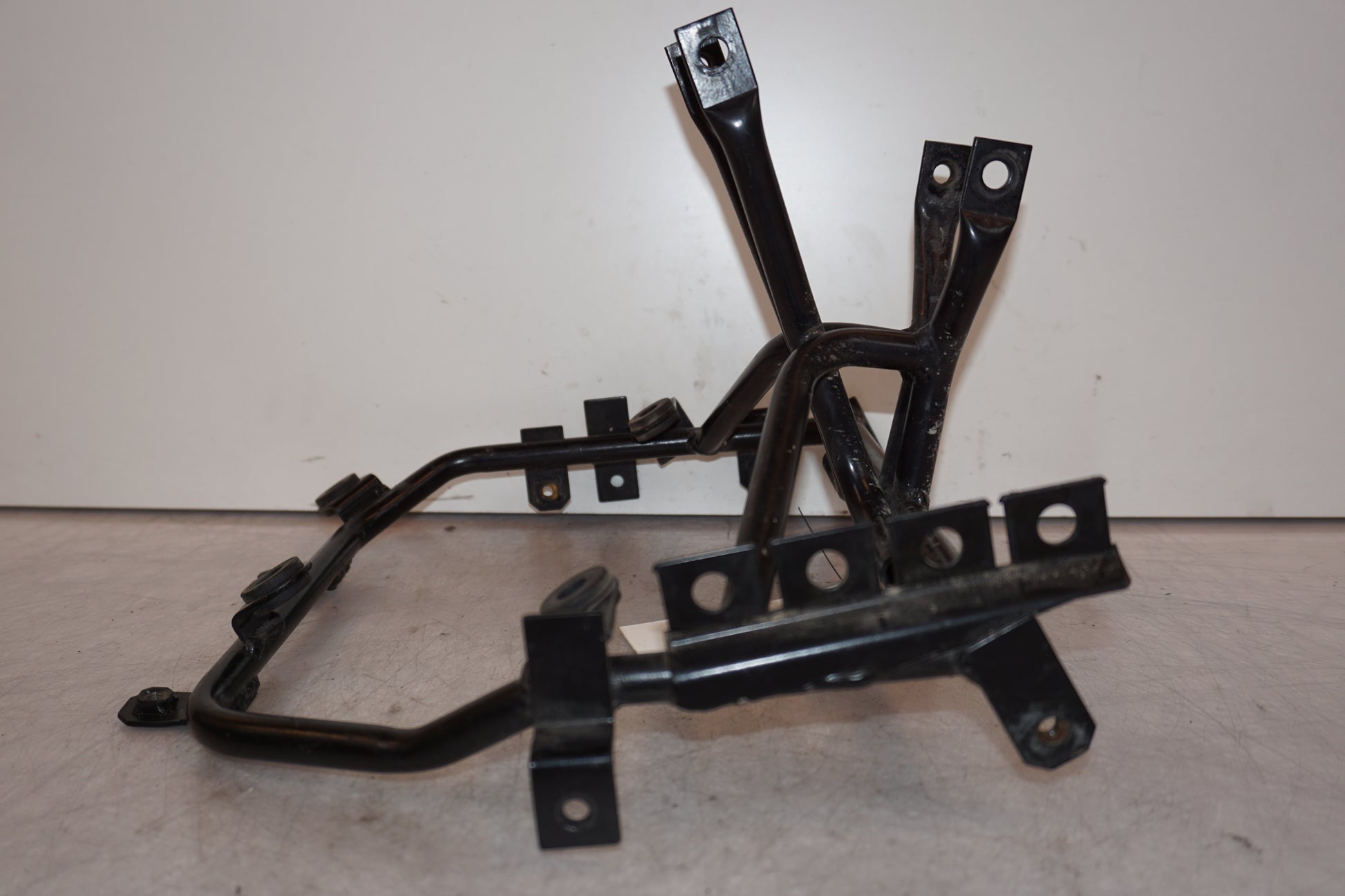 Snett uppifrån på Toppkåpstag från en Triumph Tiger -2002 motorcykel.